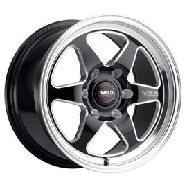 Weld S156 17x10 Ventura 6 Drag 6x135 ET42 BS7.25 Gloss BLK MIL DIA 87.1 - Corvette Realm