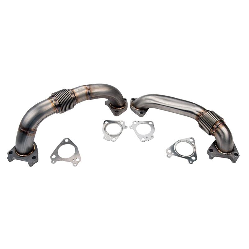 Wehrli 01-04 Chevrolet 6.6L Duramax LB7 2in Stainless Up Pipe Kit w/Gaskets - Single Turbo - Corvette Realm