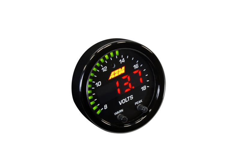 AEM X-Series 8-18V Volt Gauge - Corvette Realm