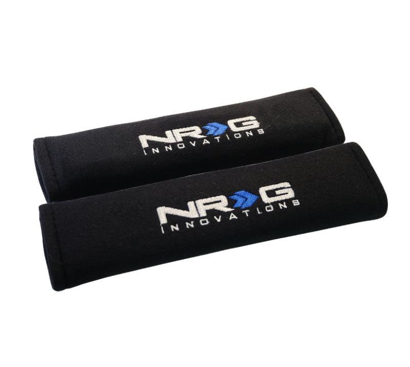 NRG Seat Belt Pads 2.7in. W x 11in. L (Black) Short - 2pc - Corvette Realm