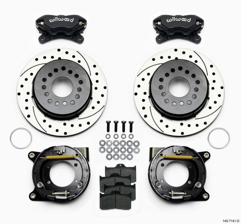 Wilwood Forged Dynalite P/S Park Brake Kit Drilled Chevy 12 Bolt w/ C-Clips - Corvette Realm