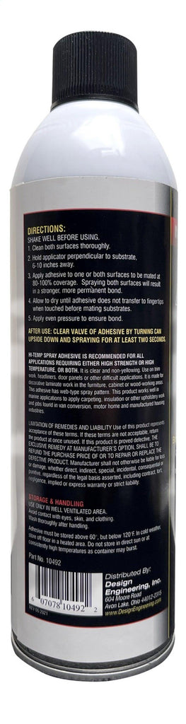 DEI Hi Temp Spray Adhesive 13.3 oz. Can - Corvette Realm