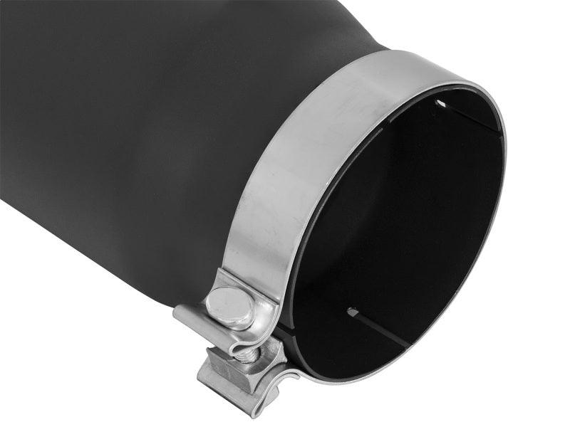 aFe Power MACH Force-Xp 5in In x 6in Out x 15in L Bolt-On 409 SS Exhaust Tip - Black - Corvette Realm