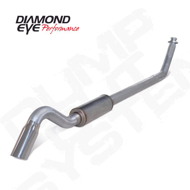 Diamond Eye 4in AL TURBO BACK SGL DUMP OUT 94-02 DODGE NO MFLR INCLUDING TIP - Corvette Realm