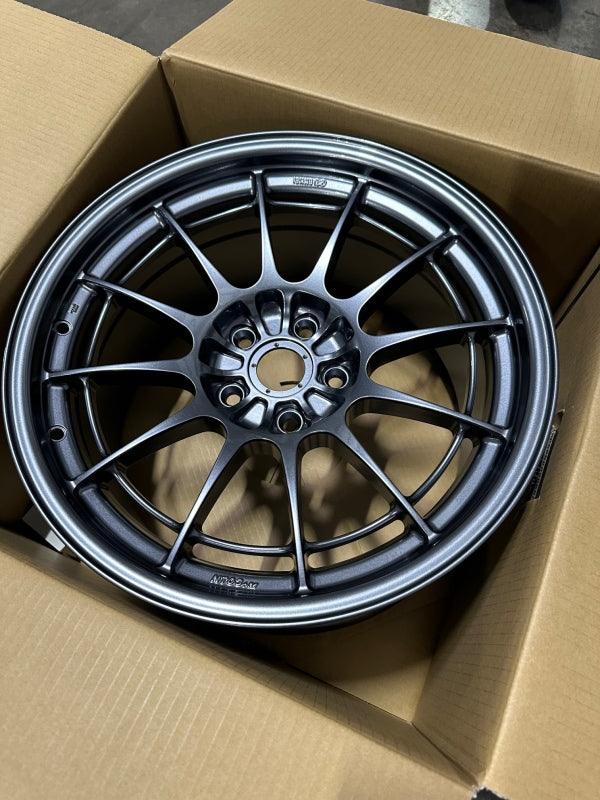 Enkei NT03+M 18x9.5 5x114.3 40mm Offset 72.6mm Bore Gunmetal Wheel - Corvette Realm