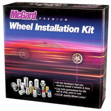 Load image into Gallery viewer, McGard 5 Lug Hex Install Kit w/Locks (Cone Seat Nut / Bulge) M12X1.5 / 3/4 Hex / 1.45in. L - Black - Corvette Realm