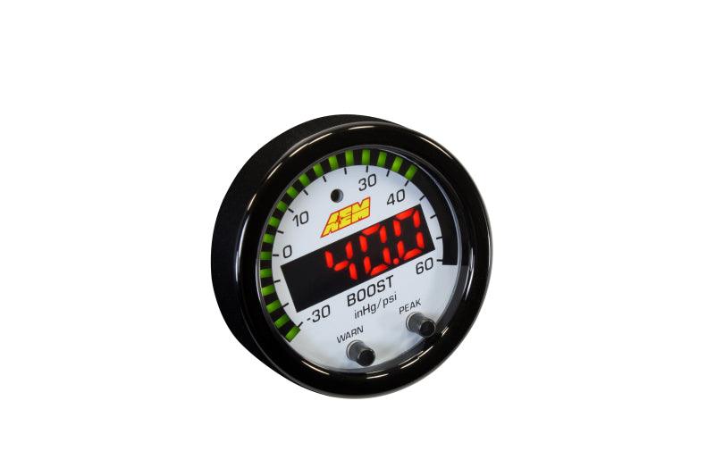 AEM X-Series Boost Pressure -30inHg 60psi Gauge Kit - Corvette Realm