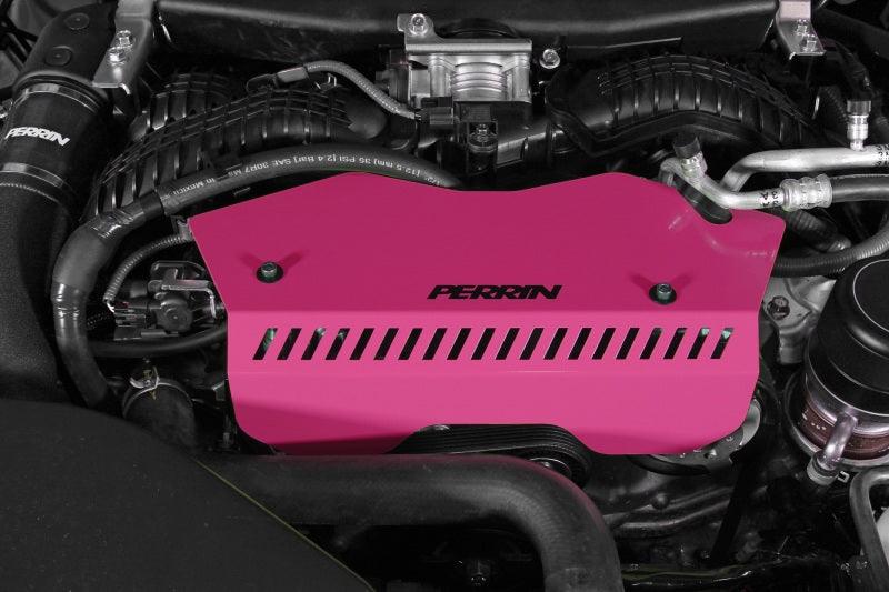 Perrin 2022+ Subaru WRX Pulley Cover - Hyper Pink - Corvette Realm