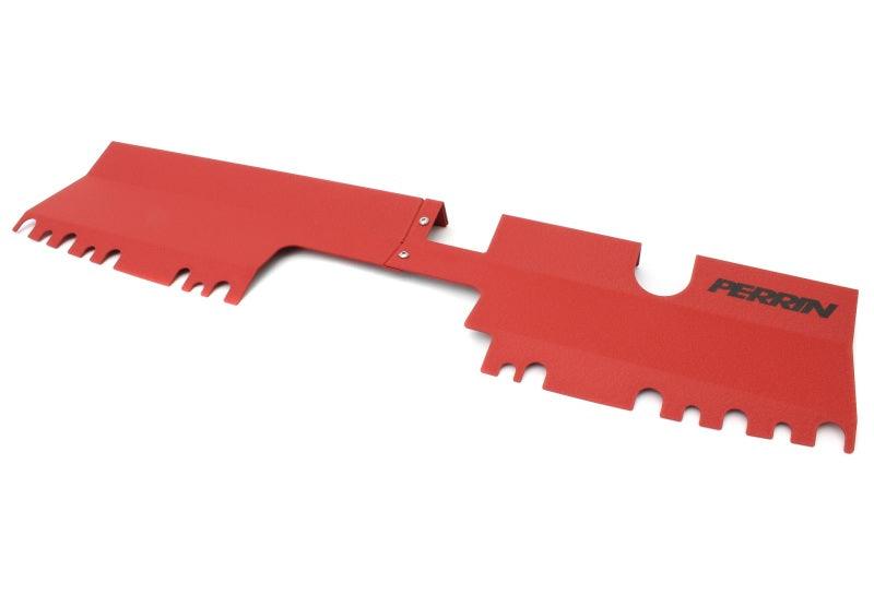 Perrin 15-21 WRX/STI Radiator Shroud (Without OEM Intake Scoop) - Red - Corvette Realm