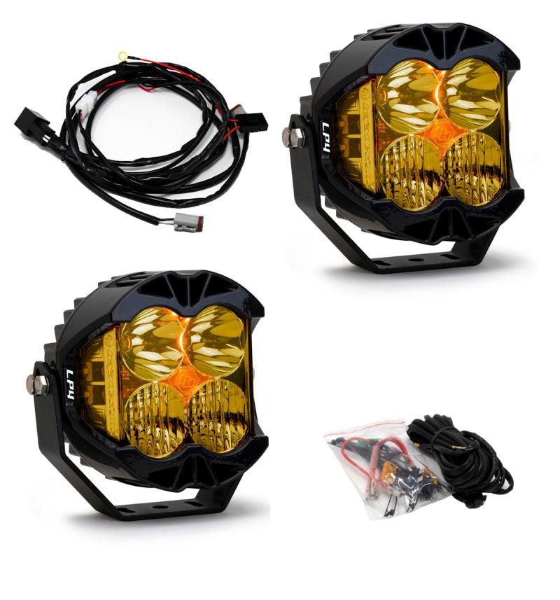 Baja Designs LP4 Pro Driving/Combo LED - Amber (Pair) - Corvette Realm