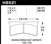 Load image into Gallery viewer, Hawk Wilwood Superlite 4/6 Forged DTC-60 Race Brake Pads
