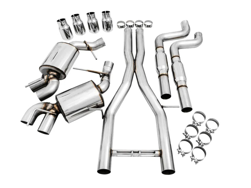 AWE Tuning 16-19 Chevy Camaro SS Res Cat-Back Exhaust -Touring Edition (Quad Chrome Silver Tips) - Corvette Realm
