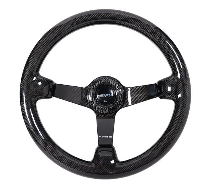 NRG Forged Carbon Fiber Steering Wheel (350mm / 3in. Deep) - Corvette Realm