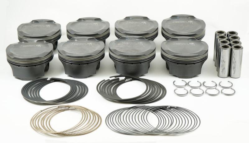 Mahle MS Piston Set Ford Coyote 314ci 3.701in Bore 3.650in Stroke 5.933in Rod .866 Pin -1cc 11CR - Corvette Realm