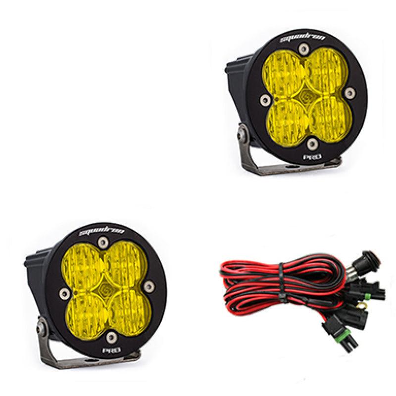 Baja Designs Squadron R Pro Wide Cornering Pair LED Light Pods - Amber - Corvette Realm