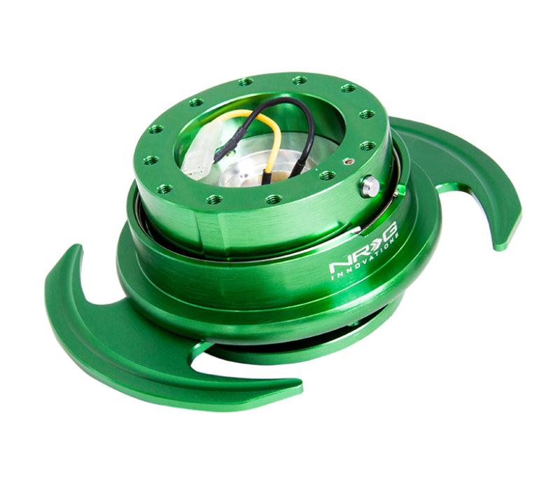 NRG Quick Release Kit Gen 3.0 - Green Body / Green Ring w/Handles - Corvette Realm