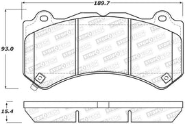 StopTech Performance 09-15 Cadillac CTS Front Brake Pads - Corvette Realm
