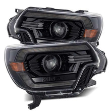 Load image into Gallery viewer, AlphaRex 12-15 Toyota Tacoma PRO-Series Projector Headlights Plank Style Alpha Black w/DRL - Corvette Realm