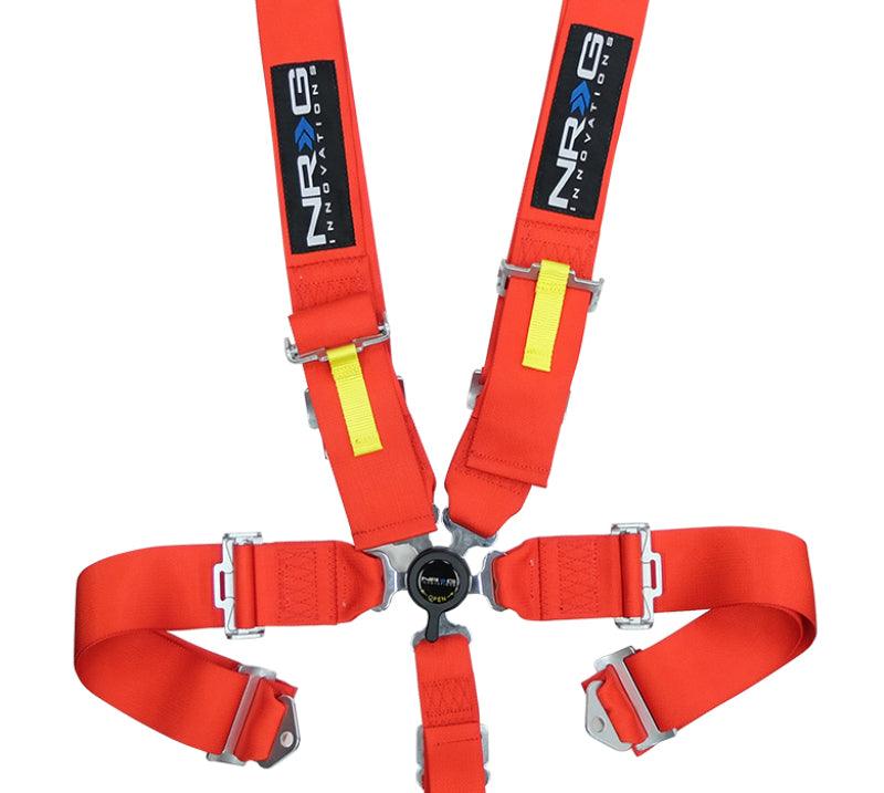 NRG SFI 16.1 5PT 3in. Seat Belt Harness / Cam Lock - Red - Corvette Realm