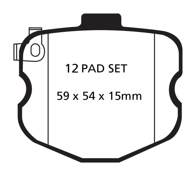 EBC 10-13 Chevrolet Corvette (C6) 6.2 Grand Sport Yellowstuff Front Brake Pads - Corvette Realm