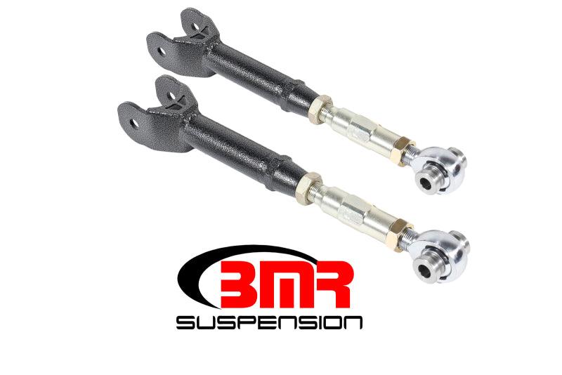 BMR 16-17 6th Gen Camaro Lower Trailing Arms w/ On-Car Adj. Rod Ends - Black Hammertone - Corvette Realm