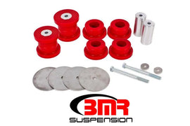BMR 16-17 6th Gen Camaro Rear Cradle Bushing Kit (Polyurethane) - Red - Corvette Realm