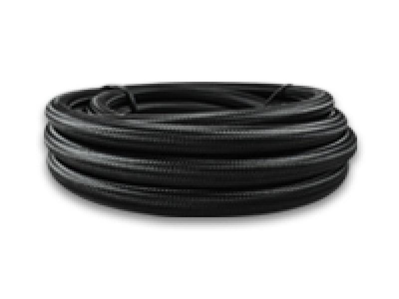 Vibrant -6 AN Black Nylon Braided Flex Hose (2 foot roll) - Corvette Realm