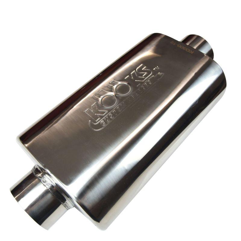 Kooks Universal 3in Center/Center Oval Muffler (4x8x12) - Corvette Realm