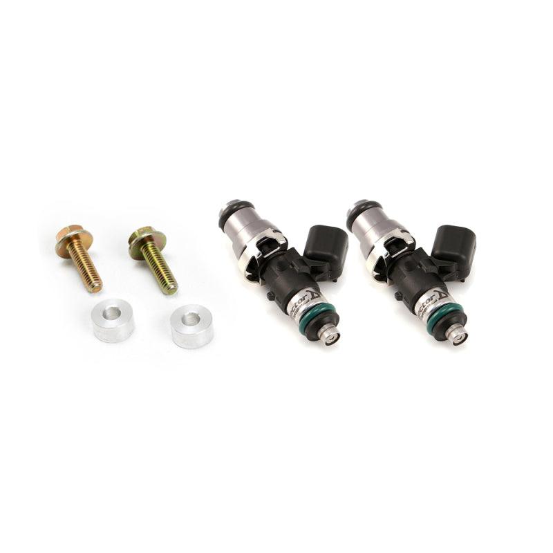 Injector Dynamics ID1050-XDS Fuel Injectors Polaris RZR 14mm Grey Adapter Top (Set of 2) - Corvette Realm