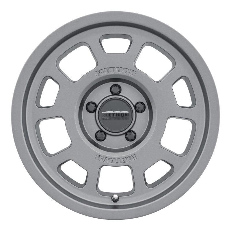 Method MR705 17x8.5 0mm Offset 5x5 71.5mm CB Titanium Wheel - Corvette Realm