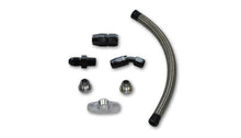 Load image into Gallery viewer, Vibrant Univ Oil Drain Kit incl 12in Teflon lined S.S. hose Fitting - Corvette Realm