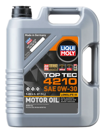 LIQUI MOLY 5L Top Tec 4210 Motor Oil SAE 0W30 - Corvette Realm