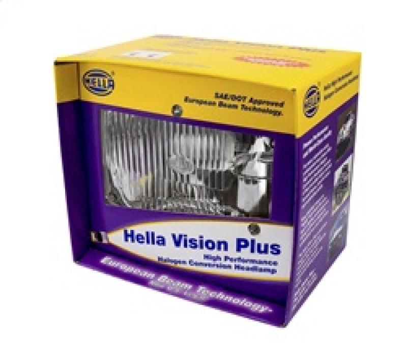 Hella Vision Plus 8in x 6in Sealed Beam Conversion Headlamp - Single Lamp - Corvette Realm