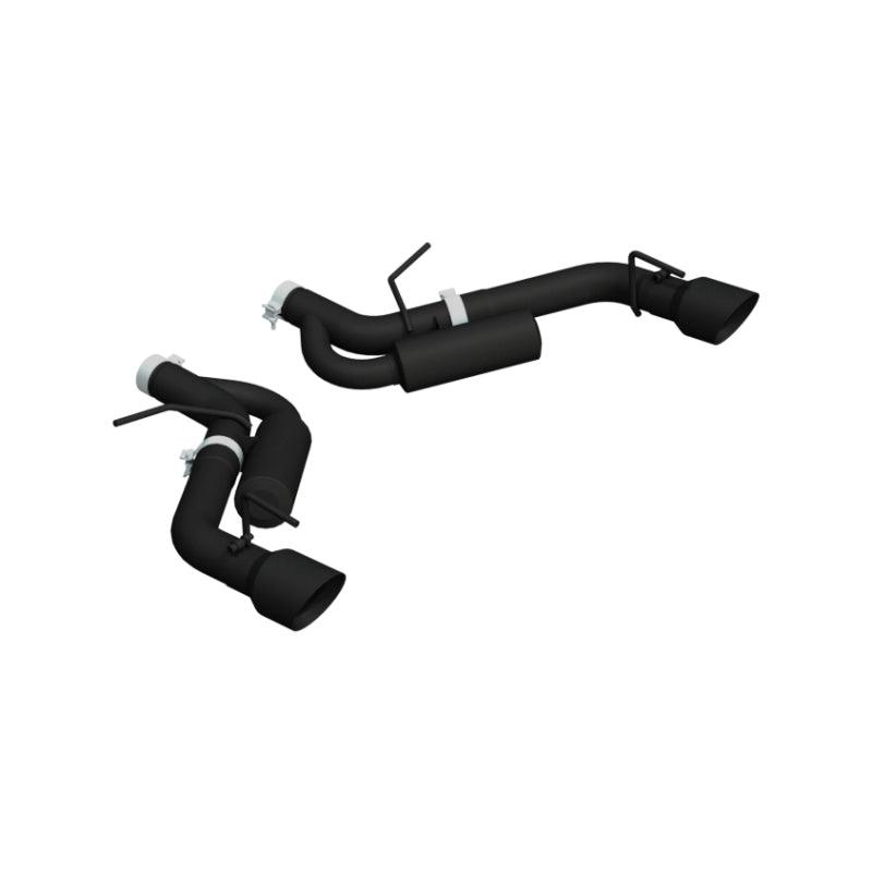 MBRP 16-19 Chevrolet Camaro SS Dual Rear Exit Axle Back w/ 4.5in OD Tips - BLK (Non NPP Models) - Corvette Realm