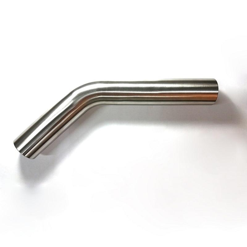Stainless Bros 3in Diameter 1.5D / 4.5in CLR 45 Degree Bend 5in leg/8in leg Mandrel Bend - Corvette Realm