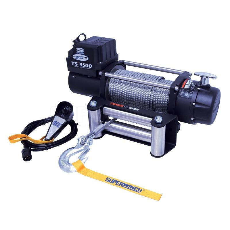 Superwinch 9500 LBS 12V DC 11/32in x 95ft Steel Rope Tiger Shark 9500 Winch - Corvette Realm