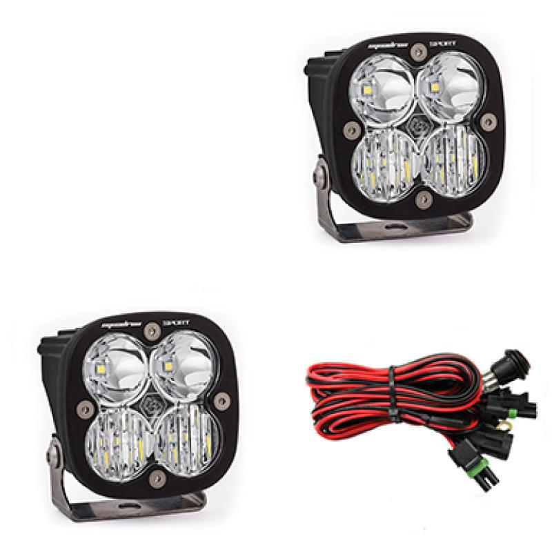 Baja Designs Squadron Sport Driving/Combo Pair LED Light Pods - Clear - Corvette Realm