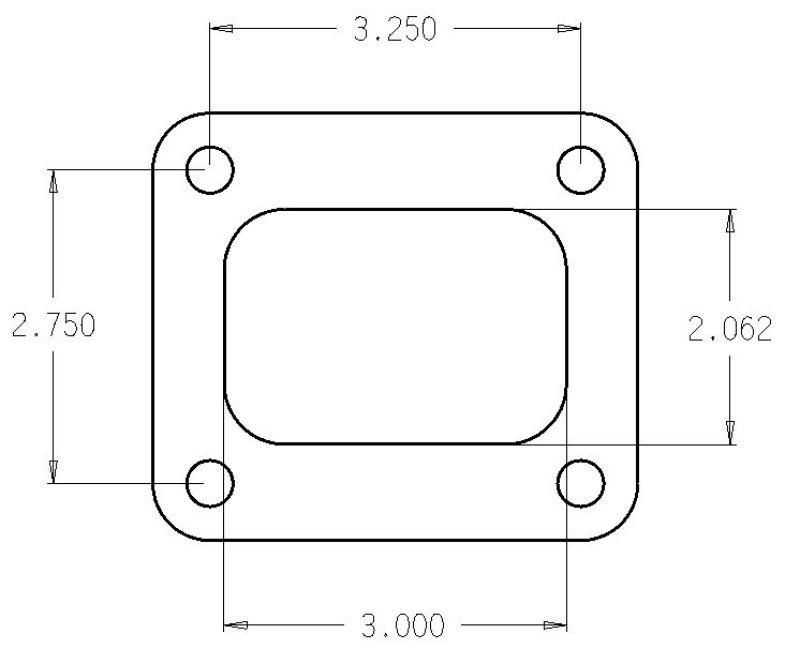 Cometic Turbo FLG T4 Garrett Exh Inlet .010in Exhaust Gasket - Corvette Realm