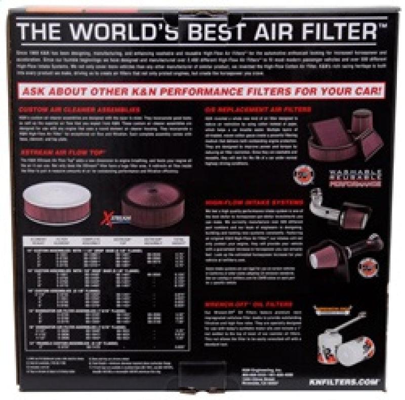 K&N Custom Air Filter 14in OD / 12in ID / 6in Height - Corvette Realm