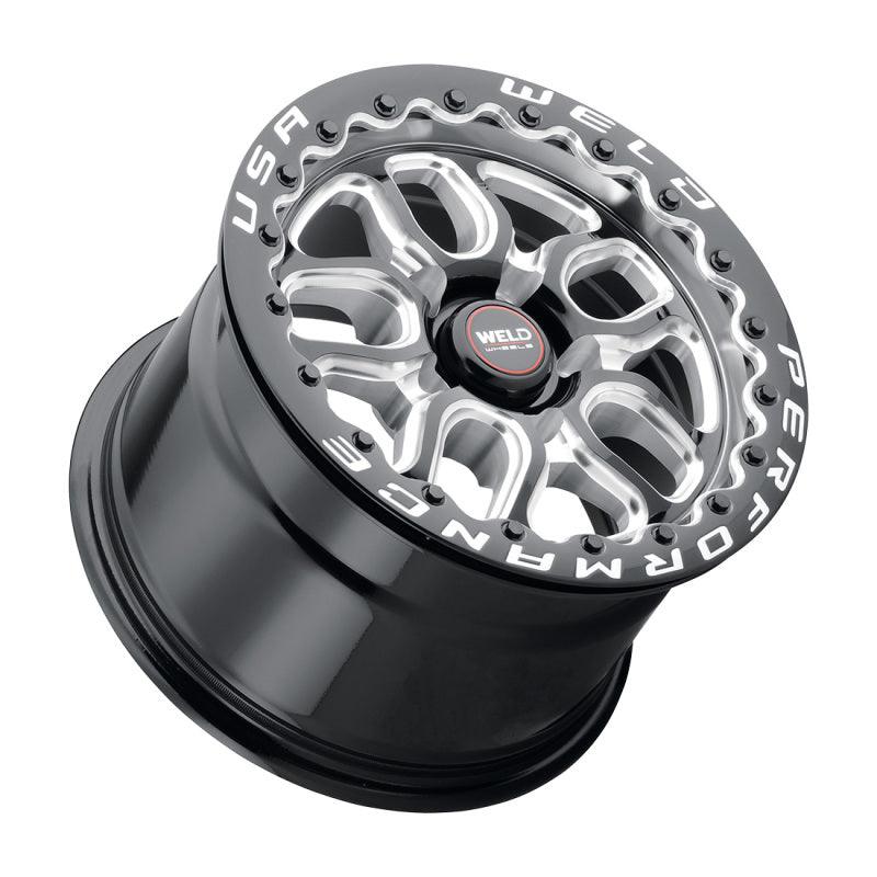 Weld S907 15X10 Laguna Beadlock 5X120.7 ET50 BS7.50 Gloss Black MIL Dia 78.1 - Corvette Realm