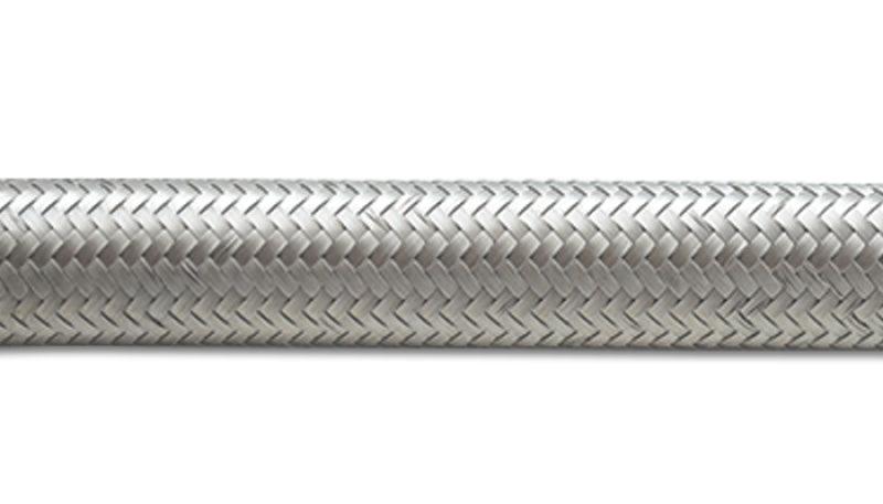 Vibrant -8 AN SS Braided Flex Hose (10 foot roll) - Corvette Realm