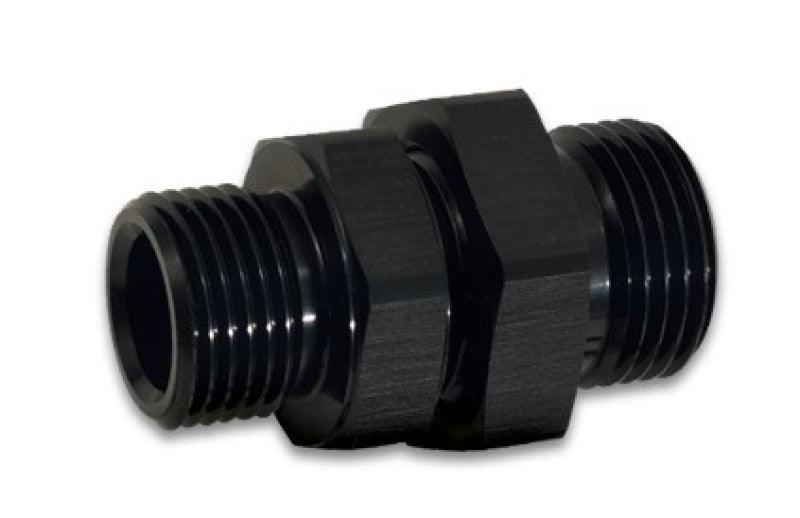 Vibrant -8AN to -6AN ORB Male to Male Union Adapter - Anodized Black - Corvette Realm