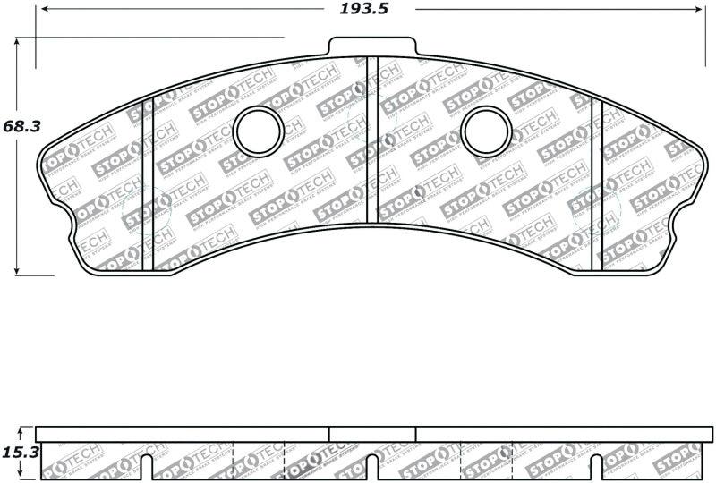 StopTech Performance 06-09 Chevrolet Corvette Z06 Front Brake Pads - Corvette Realm