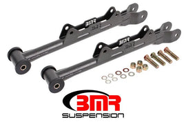 BMR 10-15 5th Gen Camaro Chrome Moly Non-Adj. Rear Lower Control Arms (Delrin) - Black Hammertone - Corvette Realm