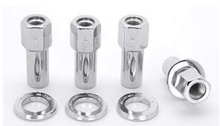 Load image into Gallery viewer, Weld Open End Lug Nuts w/ Centered Washers 1/2in. RH - 4pk. - Corvette Realm