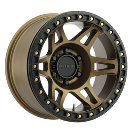 Method MR106 Beadlock 17x9 -44mm Offset 5x5 71.5mm CB Method Bronze w/BH-H24125 Wheel - Corvette Realm