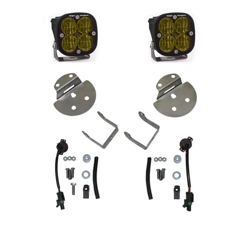 Baja Designs 15-19 Canyon/Colorado Fog Light & Fog Pocket Kit - Amber - Corvette Realm