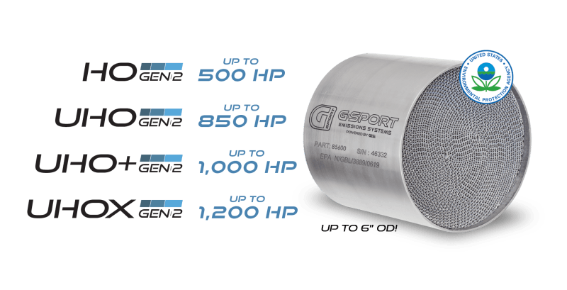 GESI G-Sport 400 CPSI GEN2 EPA Compliant 6in x 4in Substrate Only Up to 1,200HP - Corvette Realm