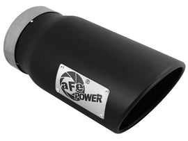aFe Diesel Exhaust Tip Bolt On Black 5in Inlet x 6in Outlet x 12in Long - Corvette Realm