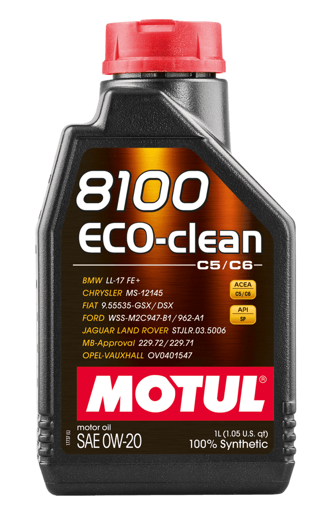 Motul 1L 8100 Eco-Clean 0W20 - Corvette Realm